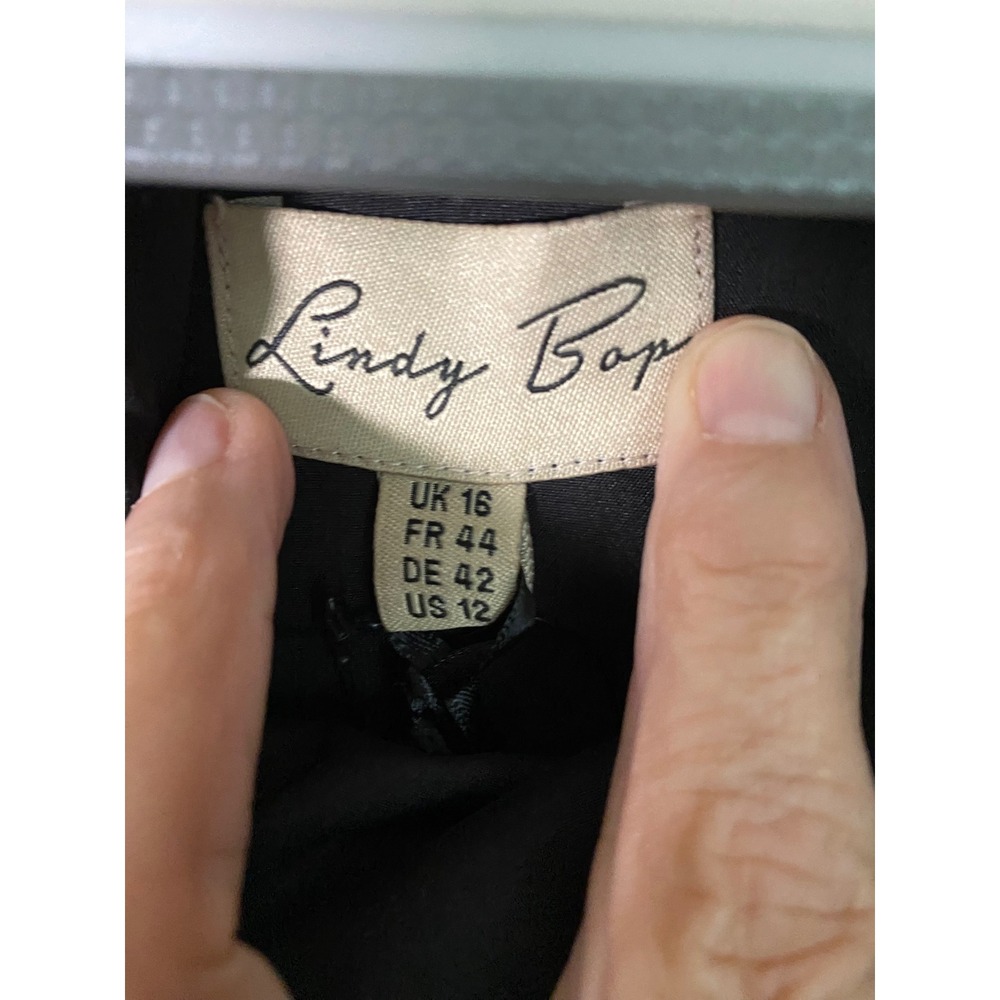 Lindy Bop Musical Note Print Vintage Swing Dress Black White Retro Rockabilly 12 - Picture 6 of 12